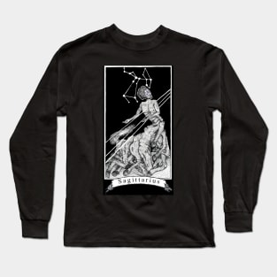 Saggitarius - The Zodiac Retrograde Long Sleeve T-Shirt